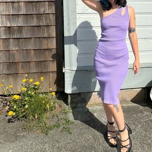 Asos midi one shoulder dress